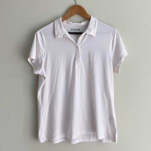 Columbia omniwick white short sleeved shirt size L